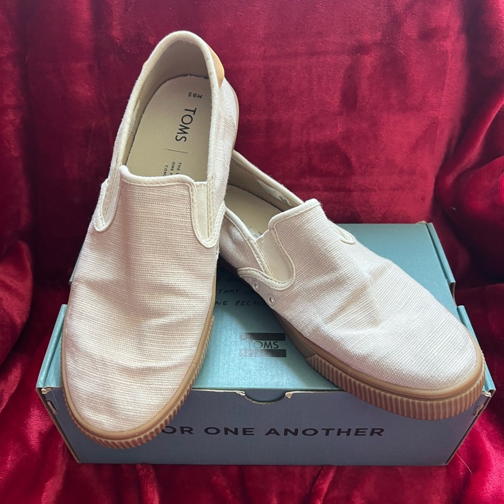 Tom's Baja Birch Heritage Canvas/Gum Shoe Size 9.5